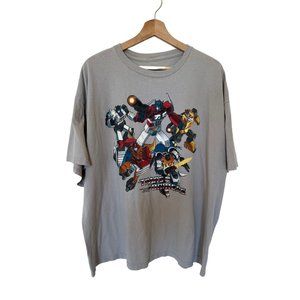 Transformers Licensed Autobots Cartoon Gray Short Sleeve Tshirt Graphic Tee Men'